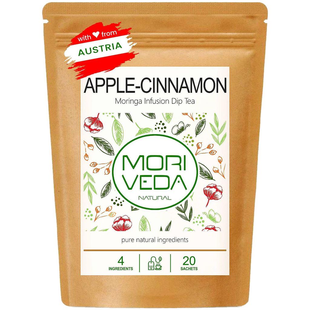 Moringa Apfel-Zimt Tee I 100 % natürlich & vegan I  I 20 Produktbild 