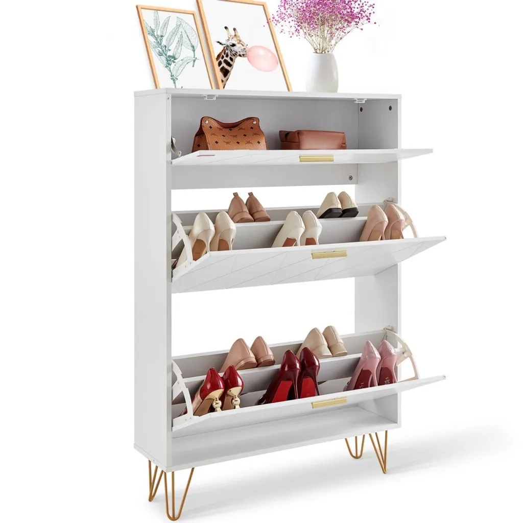 Gagnez de la place dans votre couloir - Armoire à chaussures 3 tiroirs