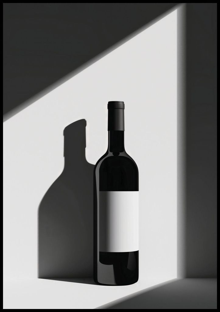 Poster 70x100cm Weinflasche