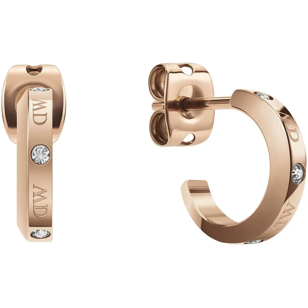 Boucles d'oreilles Daniel Wellington Classic Lumine Doré Rose pour Femme