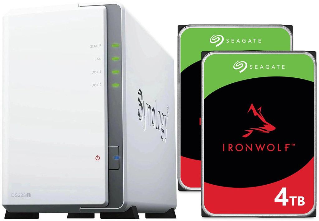 NAS server Synology DiskStation DS223j 8 TB (2×4 TB) Obrázek produktu 