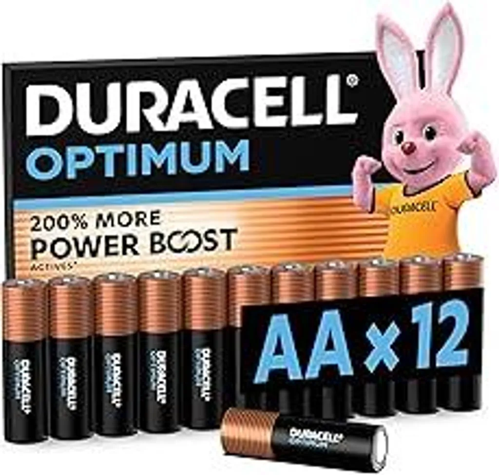 DURACELL Optimum batterie AA (confezione da 12) – batterie alcaline da 1,5 V