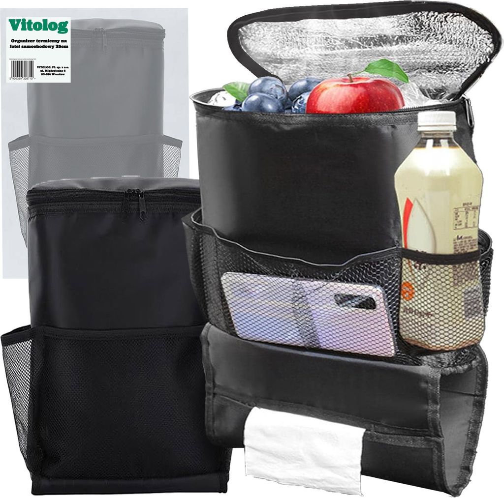 Organiseur de siège thermique pour la voiture, sac Image du produit 