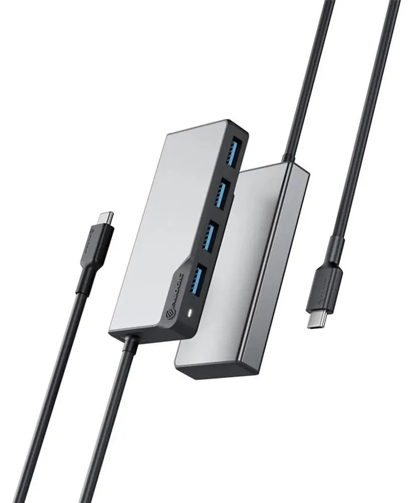 Hub USB-C Alogic : Solution Multiport pour Manque de Connectique Gris - 4