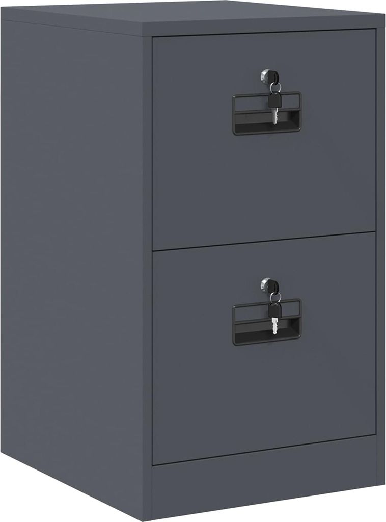 Aktenschrank Anthrazit 44 x 50 x 74,5 cm Kaltgewalzter Stahl