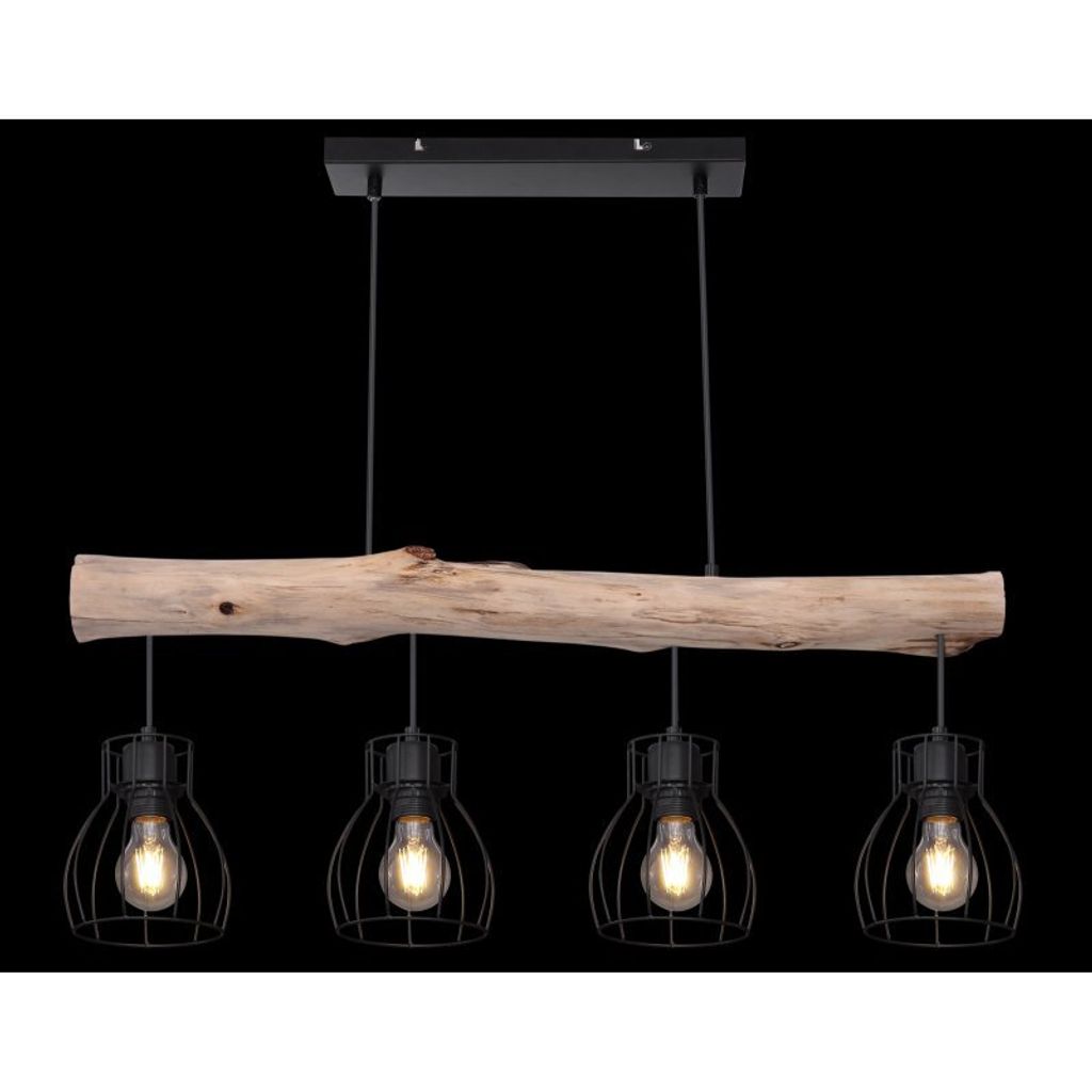 Globo Lighting závěsné svítidlo kovové černé, 4x E27 Obrázek produktu 14