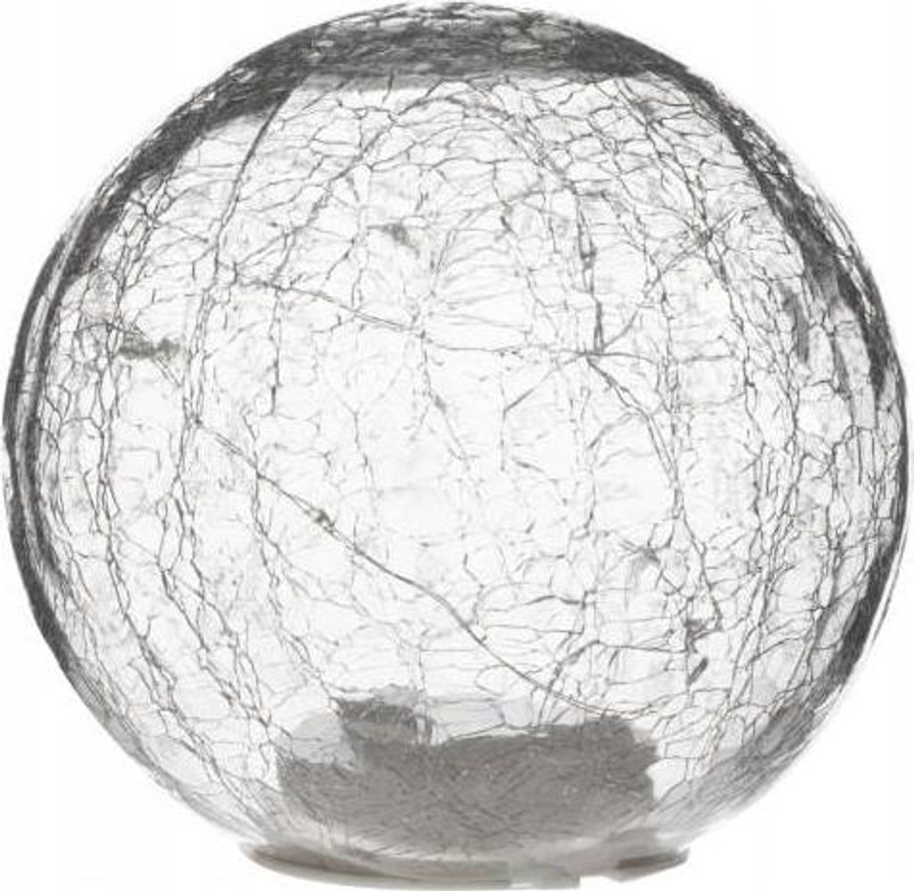Grande sfera solare Juno 15 cm LED, decorazione da giardino Immagine del prodotto 