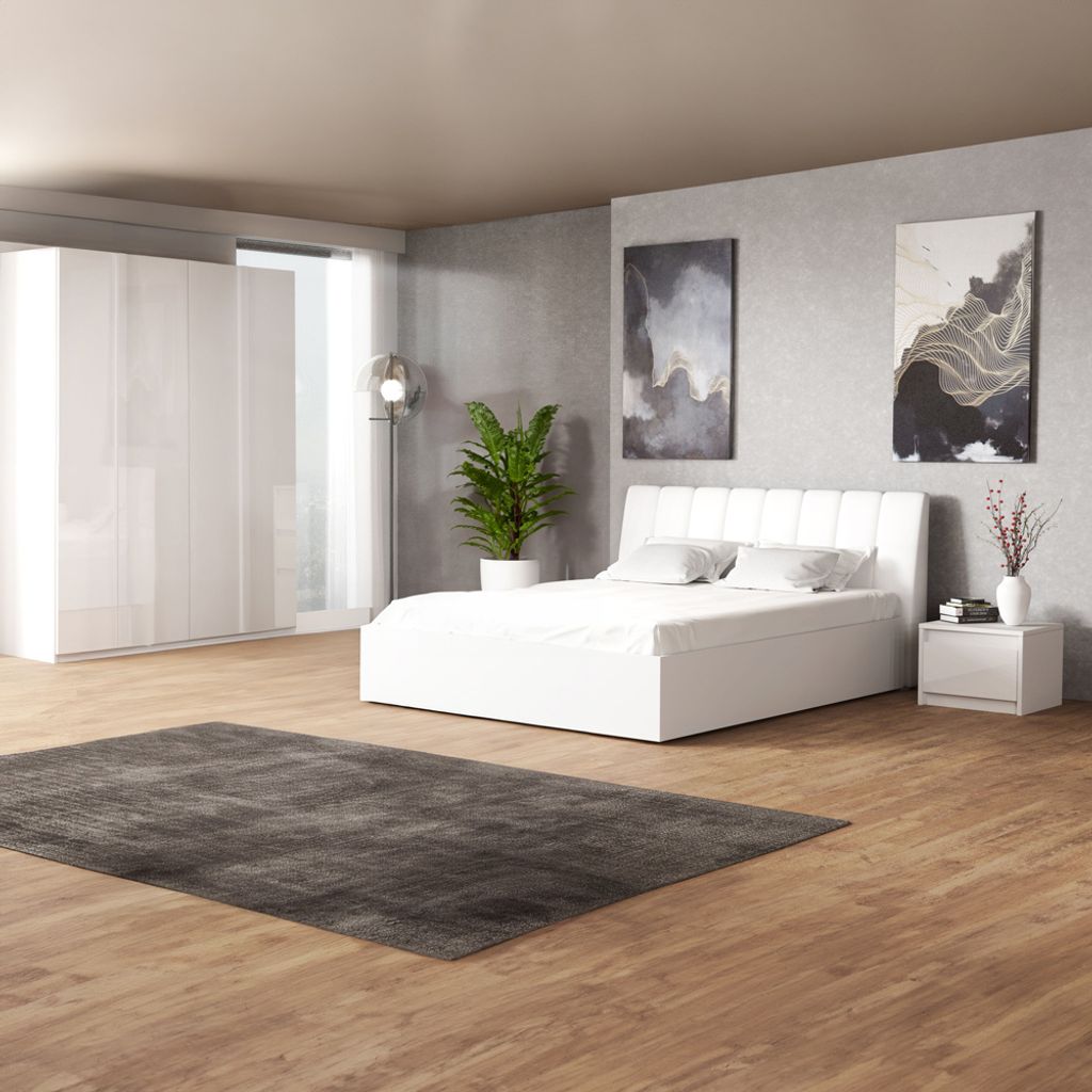 Schlafzimmer Komplett Set Bett 160x200 cm Liegefläche ILLORAI-166