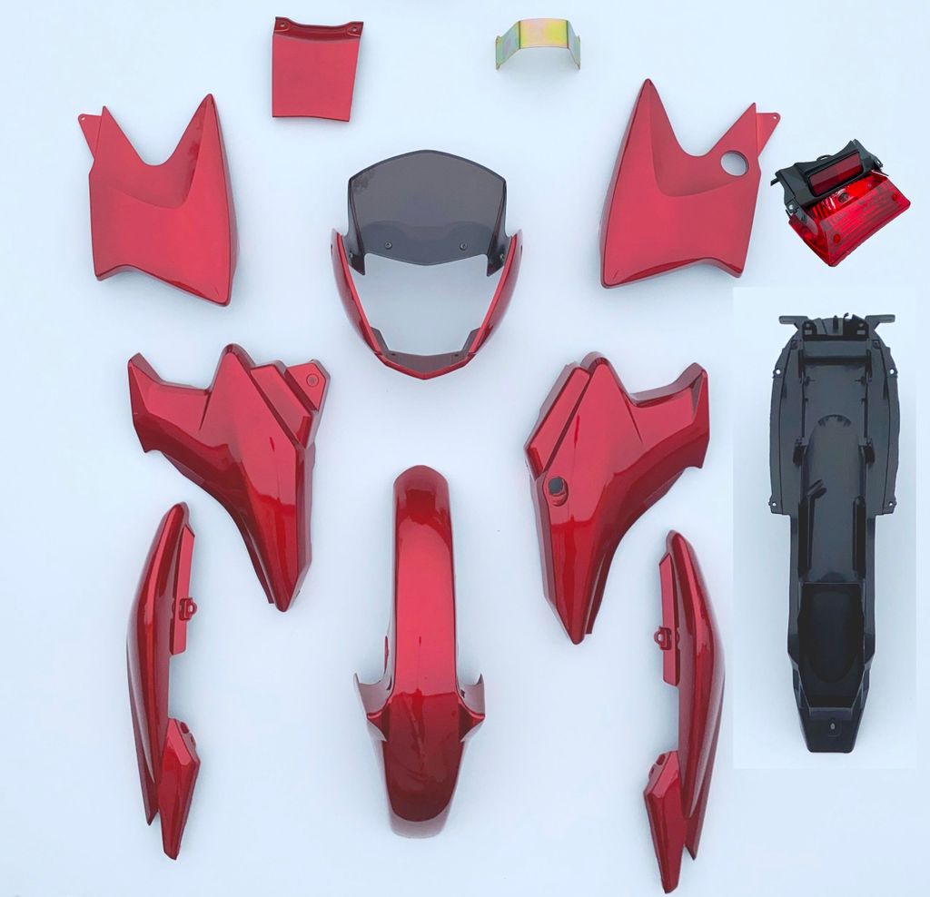 Kit carrosserie carénage aile latérale kit Yamaha YBR 125 Image du produit 