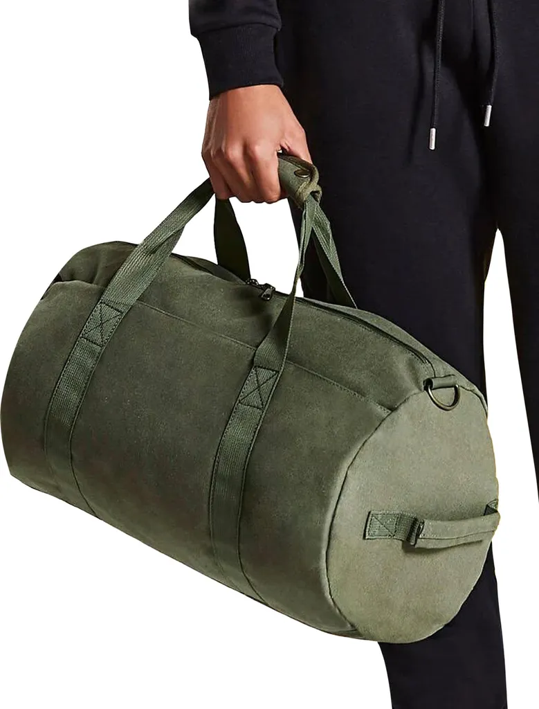 Bagbase - Borsa da viaggio, stock, tela PC6169 (taglia unica) (verde militare) - 2