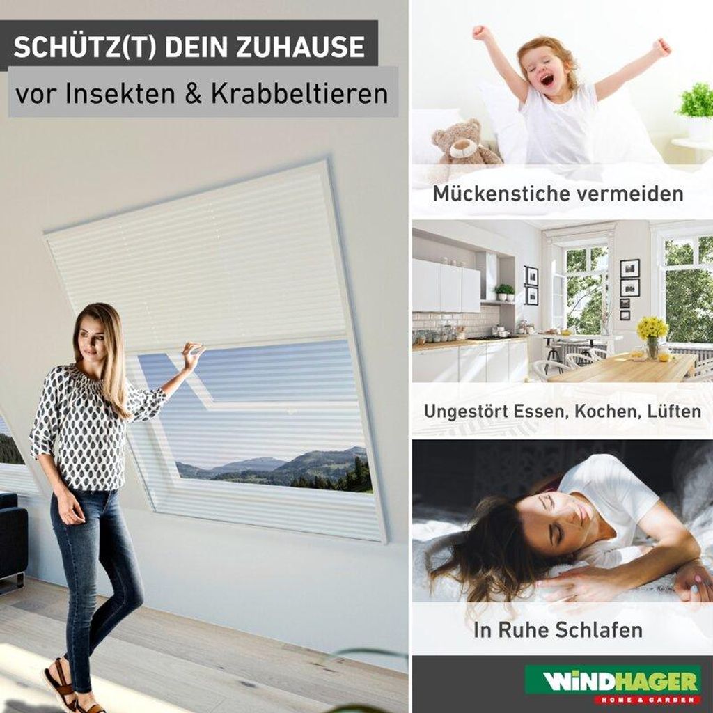 Insektenschutz und Sonnenschutz für Dachfenster Produktbild 