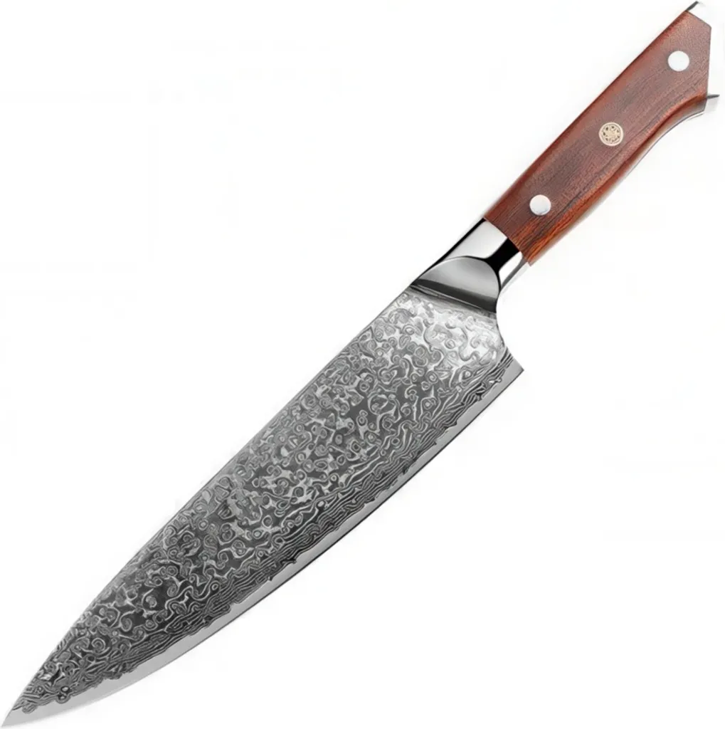 Coltello Chef DMS-702 Professionale VG-10 335mm | Acciaio Damasco Originale