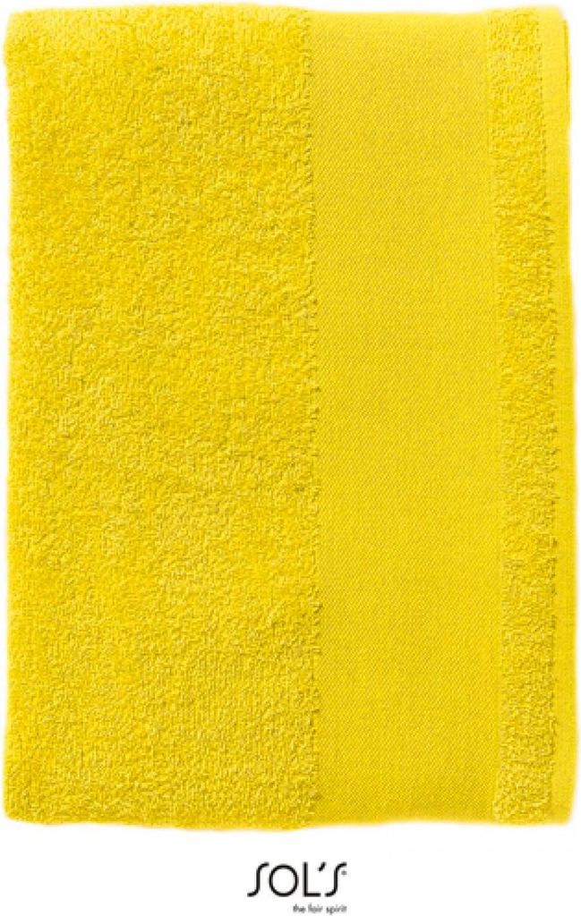 SOLs 89001 | Bath Towel Island - Badetuch | 70 x 140 cm - Farbe: Lemon - Größe: 70 x 140 cm