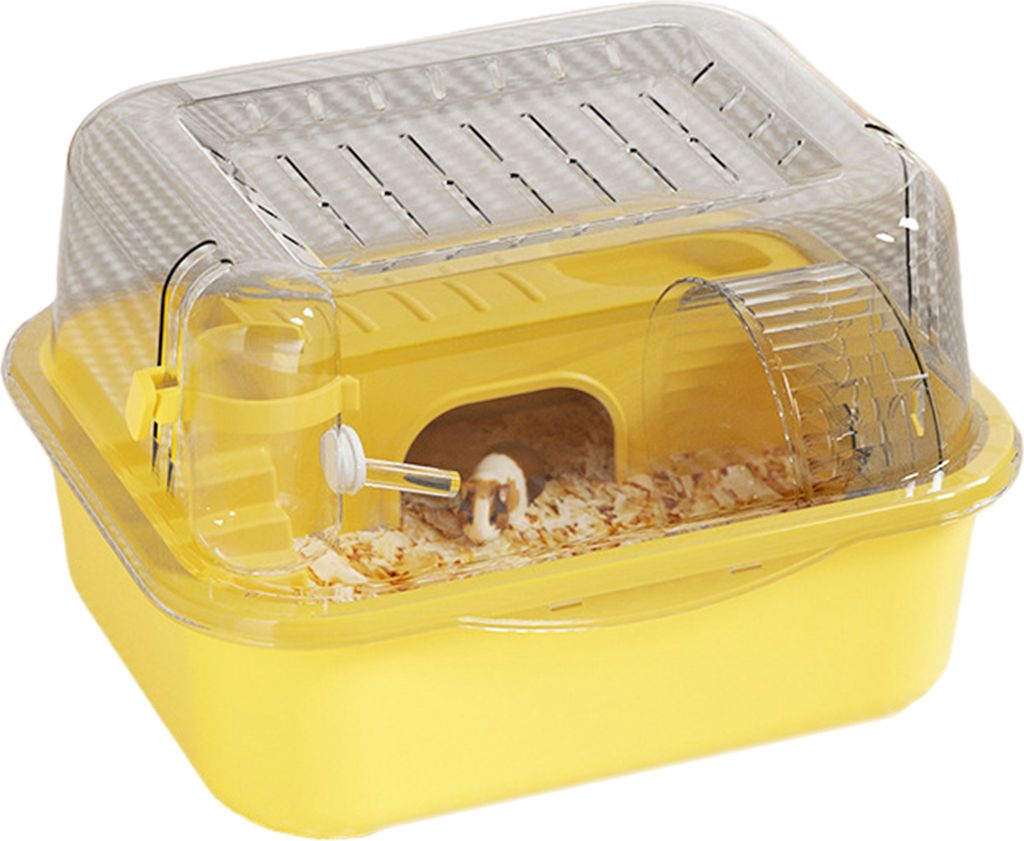 Hamsterkäfig, Kleintierstall, große Kapazität, transparentes Design, Rennmäuse, Nagetierkäfig, Kleintierkäfig, Spielhaus