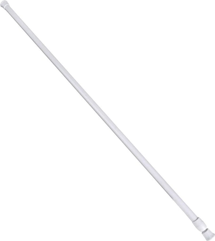 Teleskop-Gardinenstange, Schrankstangen, Spannstange, verstellbare Gardinenstange aus Kunststoff, ausziehbar, ohne Bohren, leicht verstellbare Län...