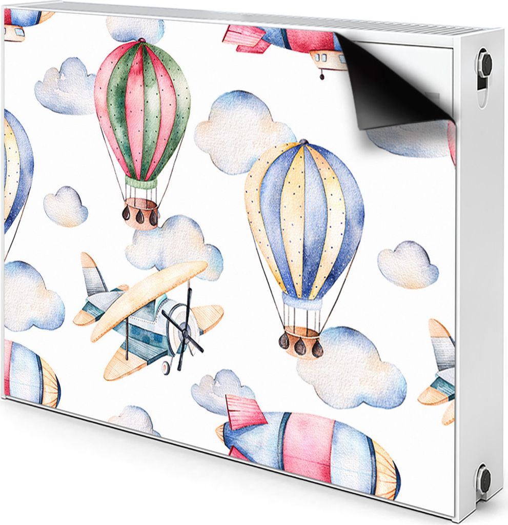 Magnet Heizkörperabdeckung Heizkörperverkleidung Verkleidung Abdeckung 110x60 cm - Ballons und, Luftschiffe