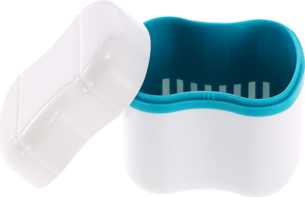 Zahnprothesenbad Box Fall Dental False Teeth Reinigung Container Spš¹lkorb Retainer Appliance-Halter-Beh?lter