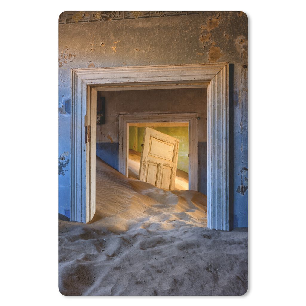 MuchoWow Mauspad Mousepad Architektur - Sand - Wüste - Tür 18x27 cm - Mousepads - Maus Mat - Pad - Mausunterlage