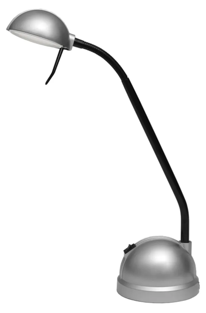 Lampe de travail LED Ecolite 4000K - Éclairage bureau argent 8W