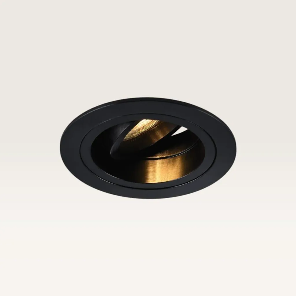 Spot encastrable plafond noir pour salon et chambre Orano Notte Nera