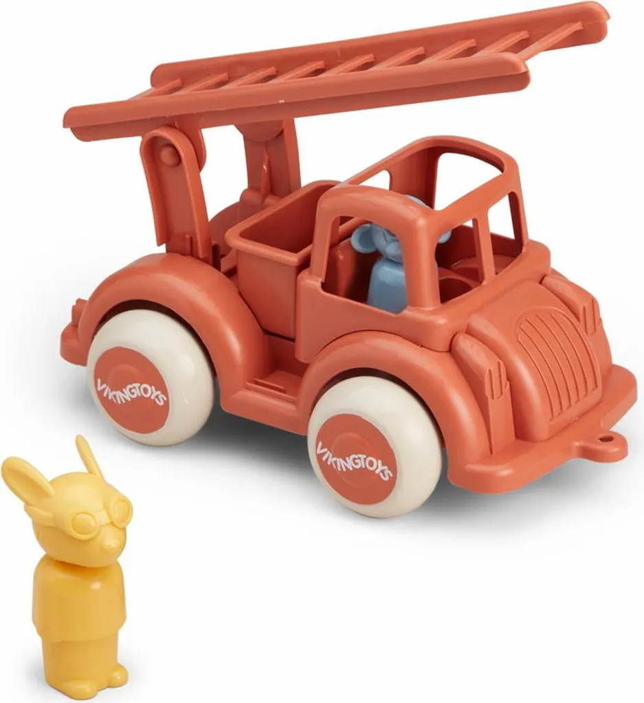 Jouet camion de pompiers en plastique recyclé pour enfant de 1 à 5 ans