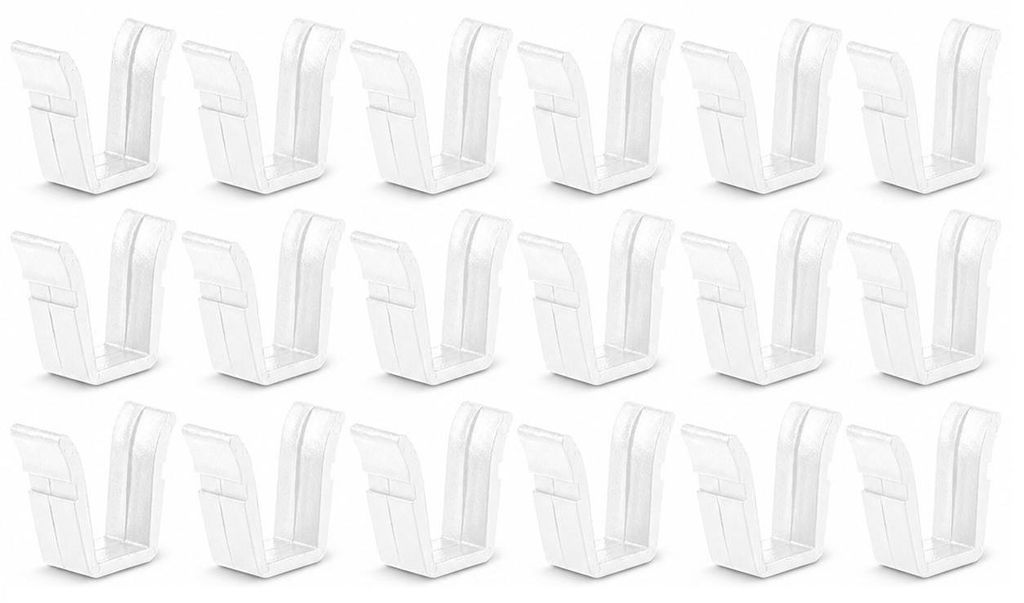 Gardinen Feststeller - Weiß, 18er-Set - Vorhang Stopper für Produktbild  KI-generiertes Bild