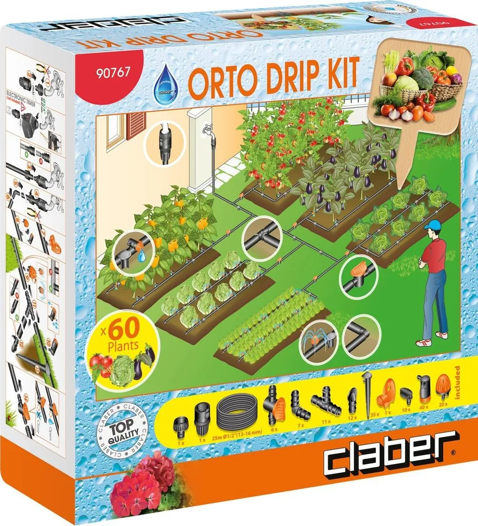 Kit Goutte à Goutte Claber pour Potager Arrosage Précis et Économique