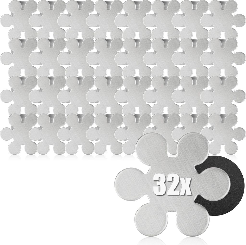 com-four® 32x Tischdeckenbeschwerer - Edelstahl - Produktbild 