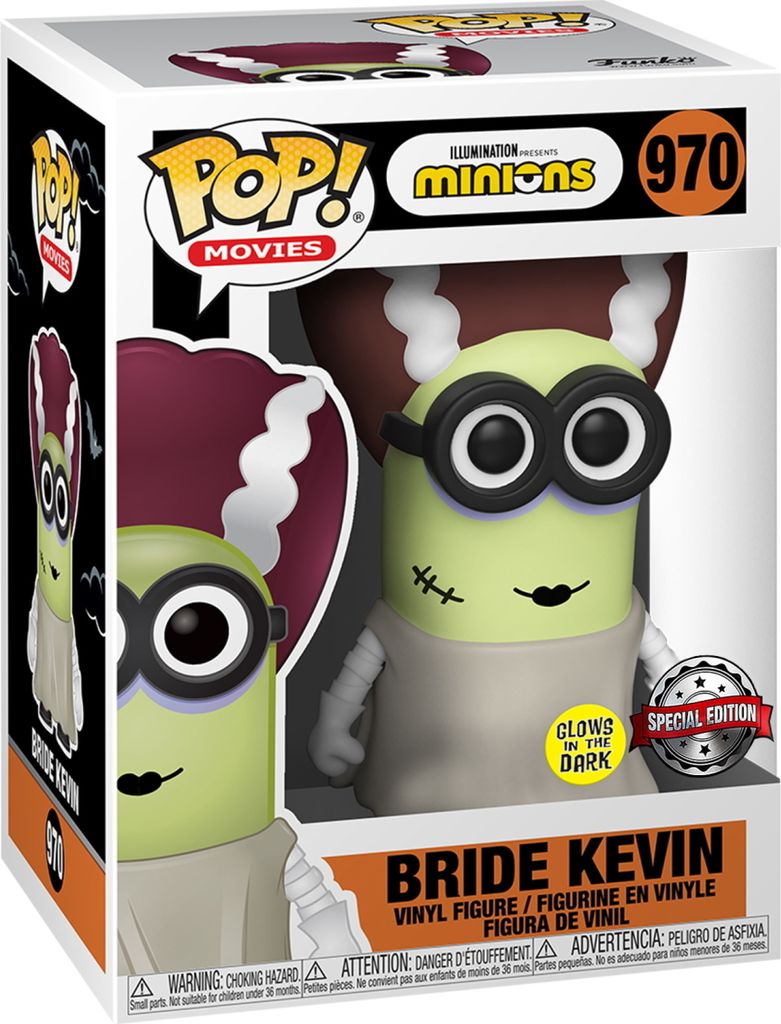 Minions Funko POP! PVC-Sammelfigur: Bride Kevin Glow in the Dark (970)