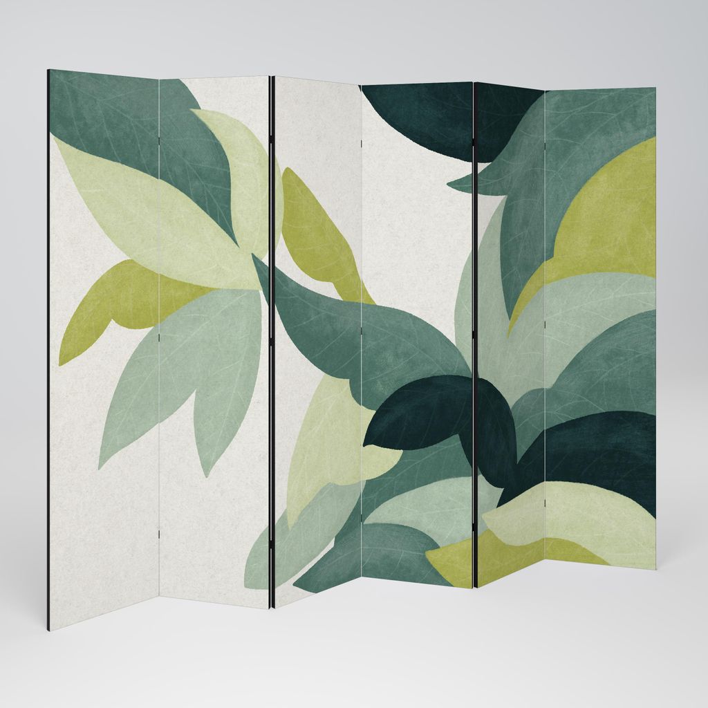 SpaceRebels Paravent Raumteiler - 6-teilig Raumtrenner, Druck 2-Seite - Raumtrenner - Trennwand Wohnung - Room Divider - Spanische Wand Deko Modern...