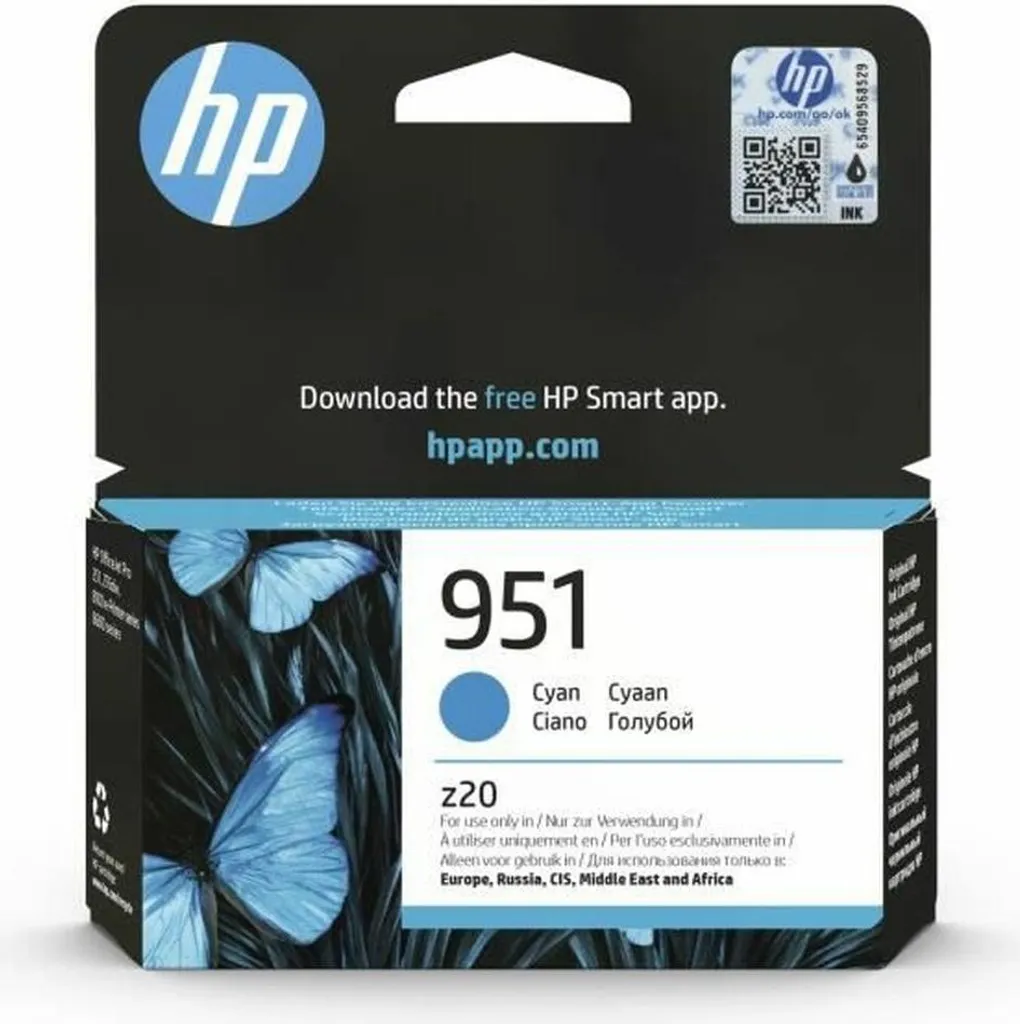Encre HP 951 Cyan Originale - Moins de Buse Bouchée CN050AE