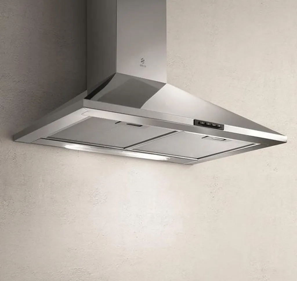 Hotte Elica Missy PB 60 en inox trapèze avec filtre métal et éclairage LED
