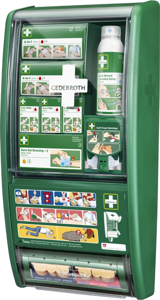 CEDERROTH Erste-Hilfe-Station bestückt