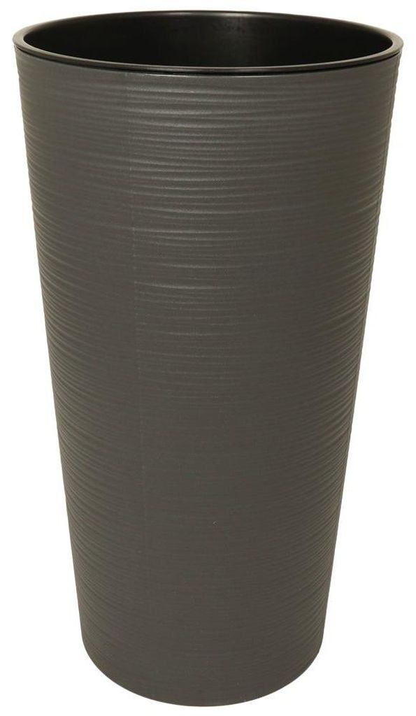 Hochkübel Lilia Strip ø 25 / H=46 cm - anthrazit Produktbild 