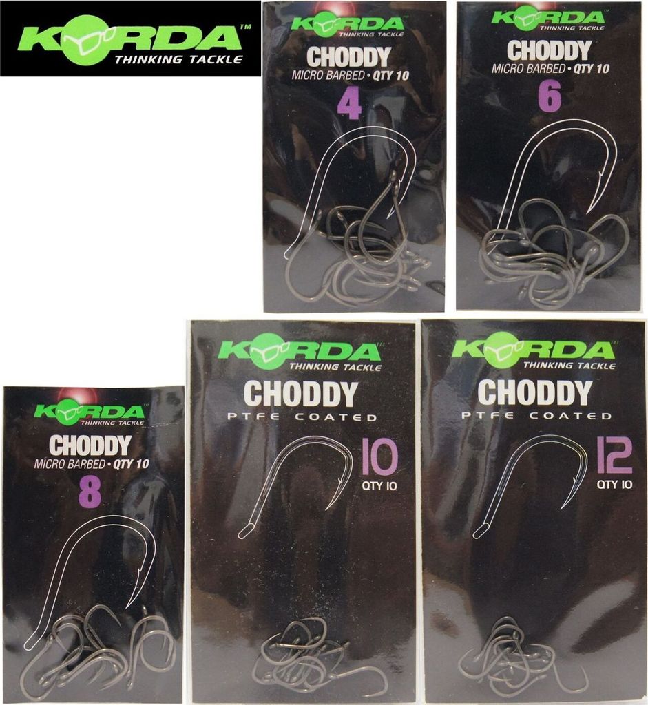Korda Choddy Hook Karpfenhaken , Größe:6