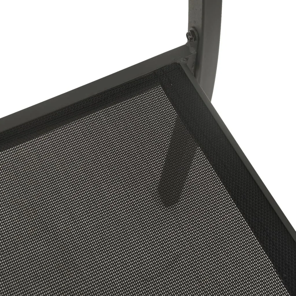 Set Sedie SYFAX™ Antracite: Stile Minimal per Balconi e Terrazzi - 5
