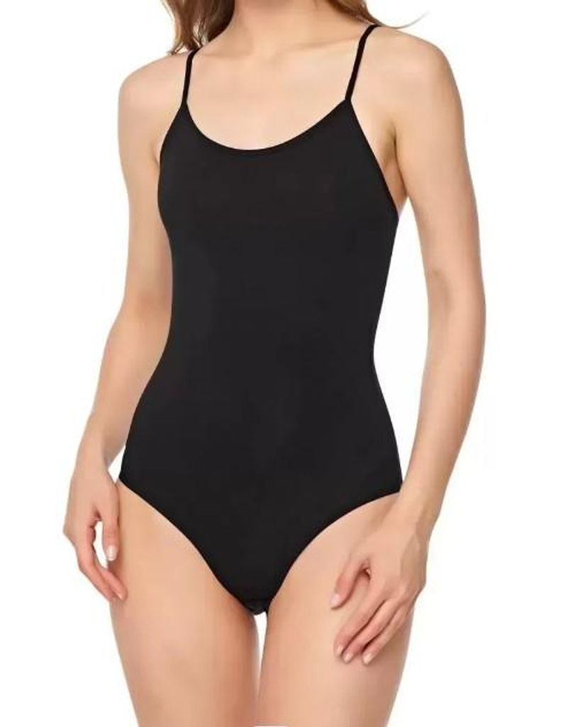 3er Pack Damen Bodys Schwarz M Ärmellos Spaghettiträger K-35