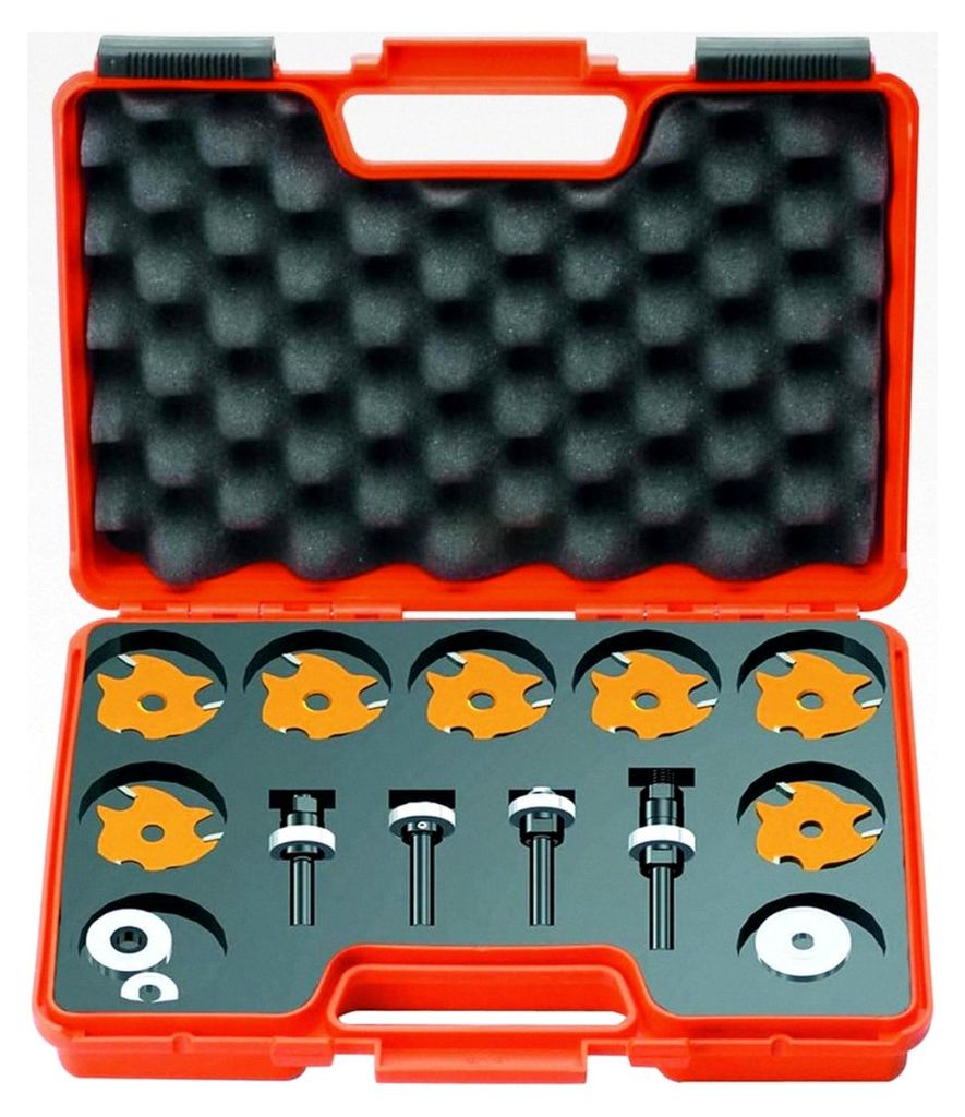 Set Mit 7 Schlitzfräsern Z3 Hw Und 4 Spannfuttern S=8
