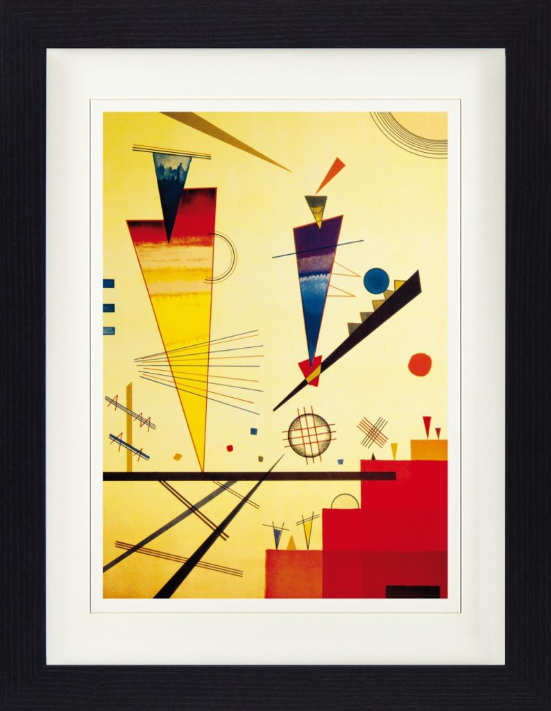 Wassily Kandinsky Gerahmtes Bild Mit Edlem Passepartout | Wand-Bilder | Im Bilderrahmen - Fröhliche Struktur, 1926 (40 x 30 cm)