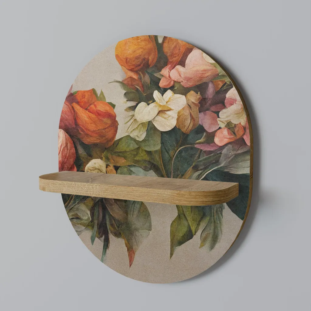 Gagnez de la Place avec cette Étagère Ovale - Rangement Mural Compact