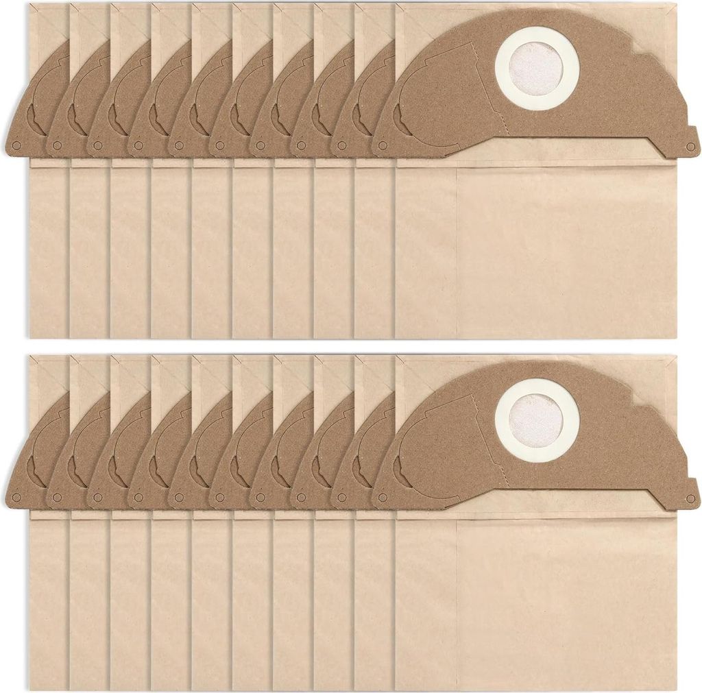 20 stück Staubsaugerbeutel für Kärcher WD2,für Kärcher WD2 Premium MV2 WD 2.200 bis WD 2.550,6.904-322.0 Alternative Papierfilterbeutel Staubb...