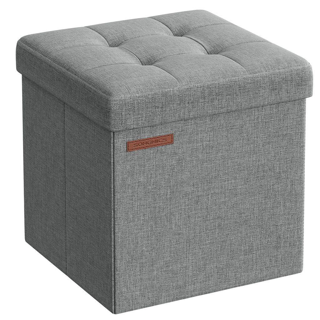 SONGMICS 30 cm Sitzbank mit Stauraum, klappbare Sitztruhe, Produktbild 