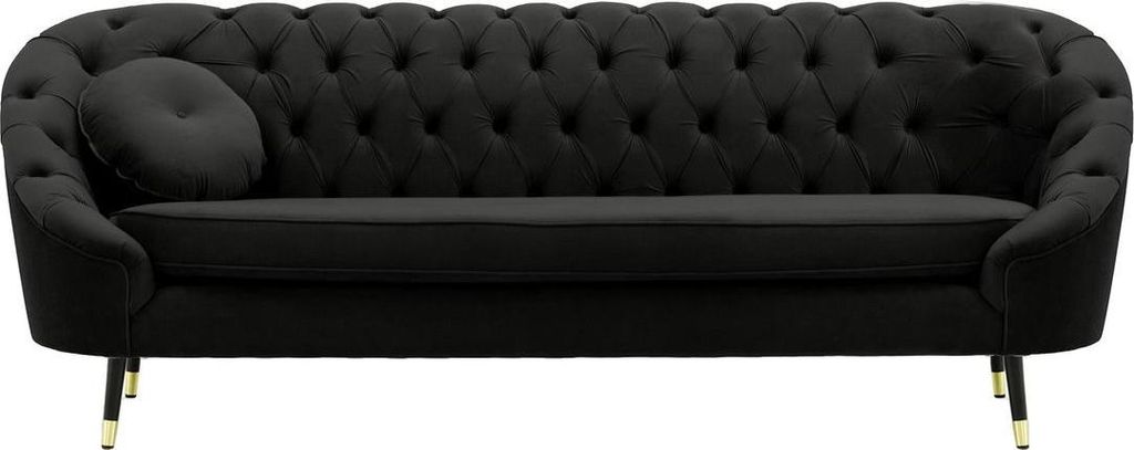 Gestepptes Dreisitzer-Sofa Kooper-Velluto 20-brass
