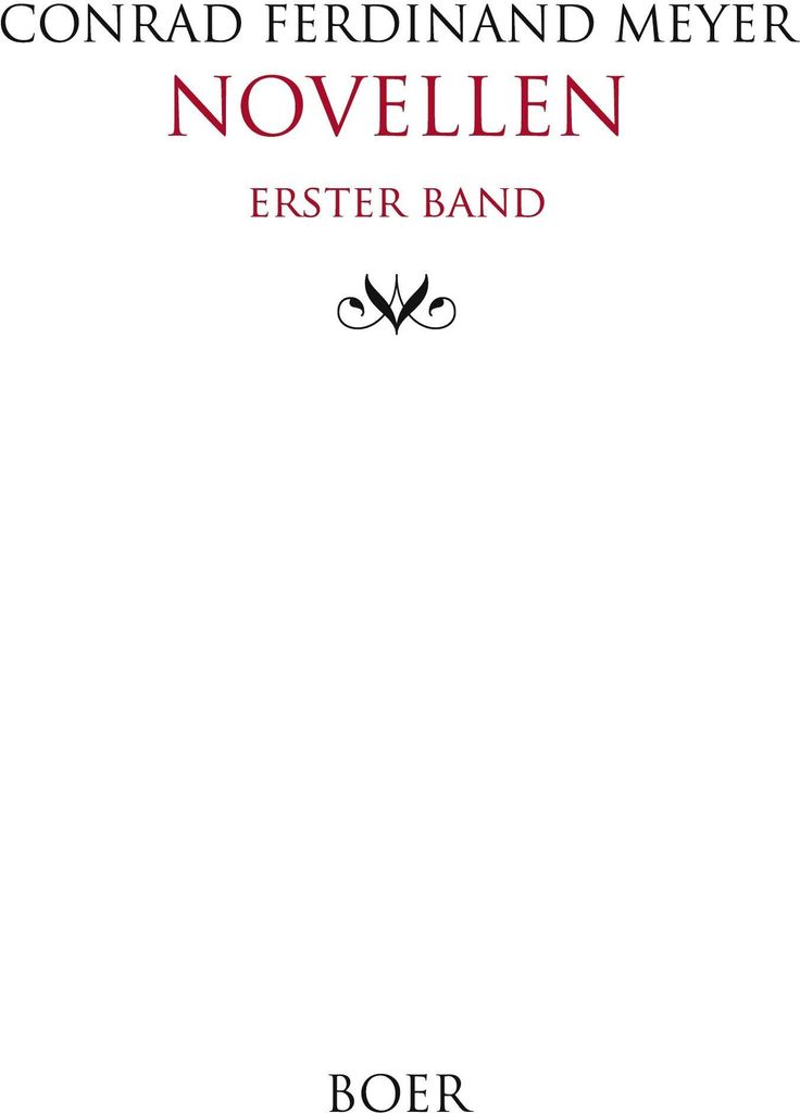 Novellen, Erster Band