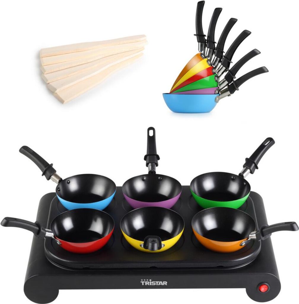 Tristar Wok Set 1000 W Schwarz Produktbild 23