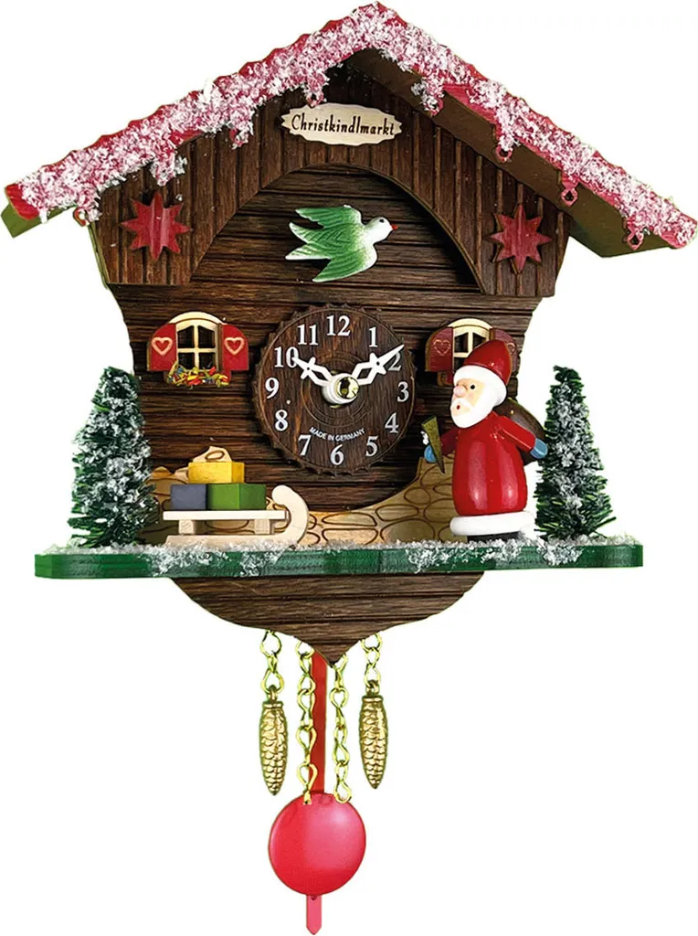 Trenkle Wkl_2023_PQ Horloge à pendule Quartz Édition de Noël Forêt-Noire
