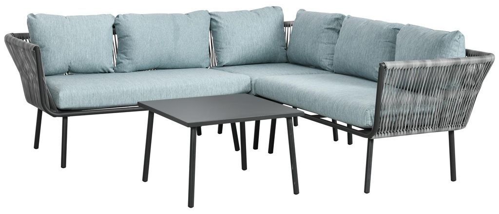 Outsunny 4 tlg. Rattan Gartenmöbel-Set, Sitzgarnitur mit Produktbild 