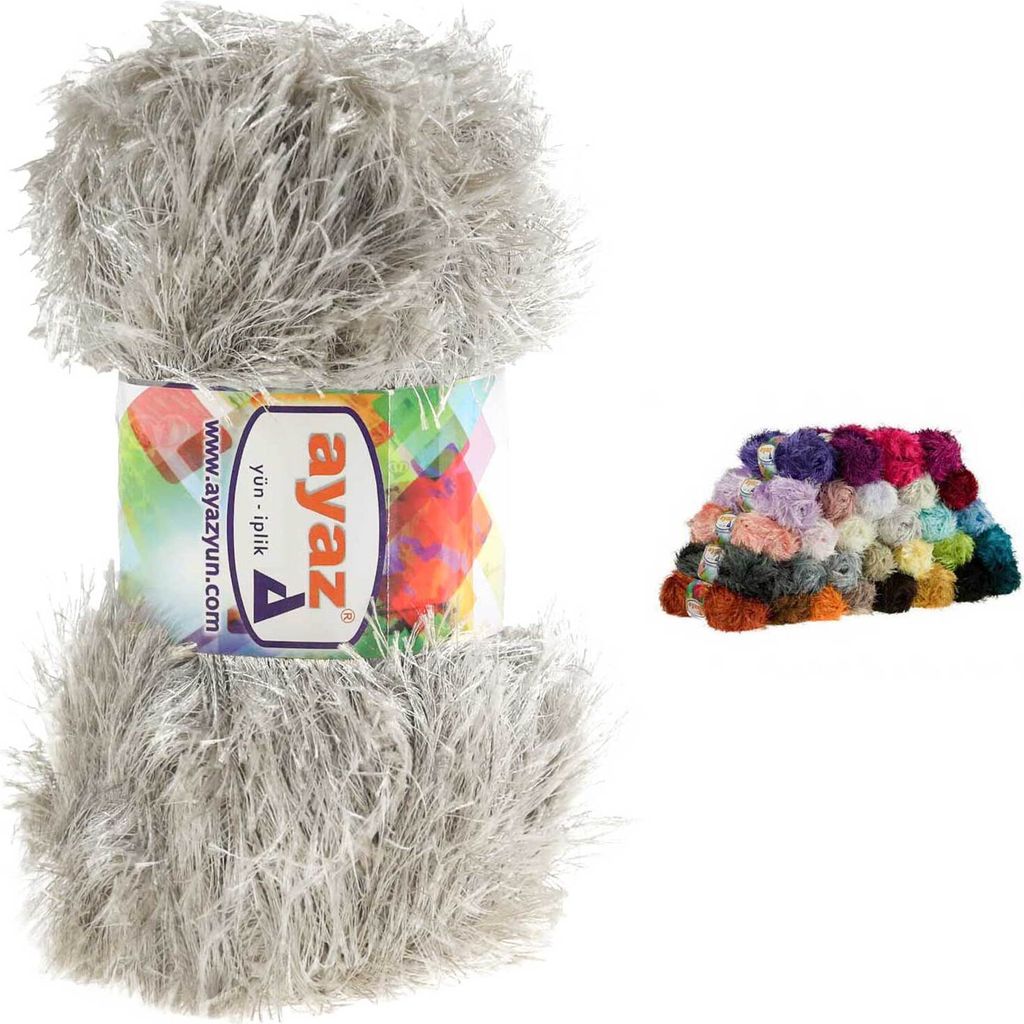 Fransenstrickgarn Yumos 140m/100g Fancy Strickgarn Garn Produktbild 