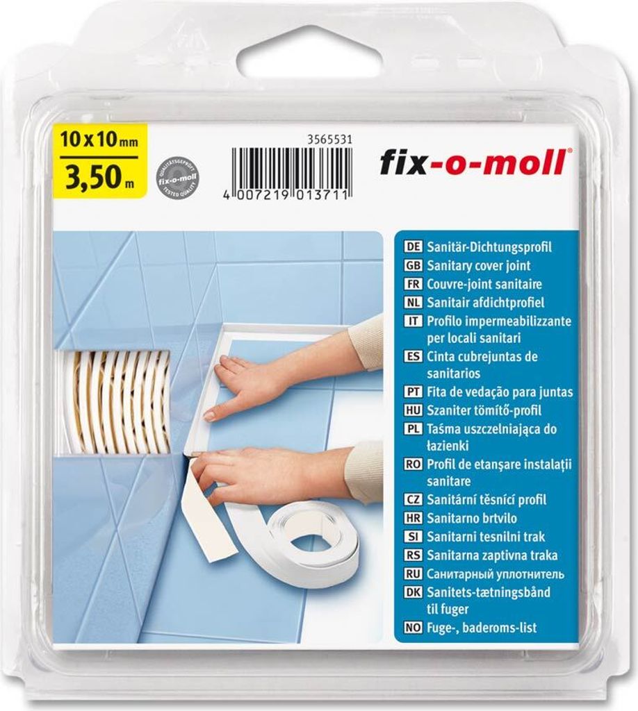 Sanitär-Dichtungsprofil 10 x 10 mm fix-o-moll