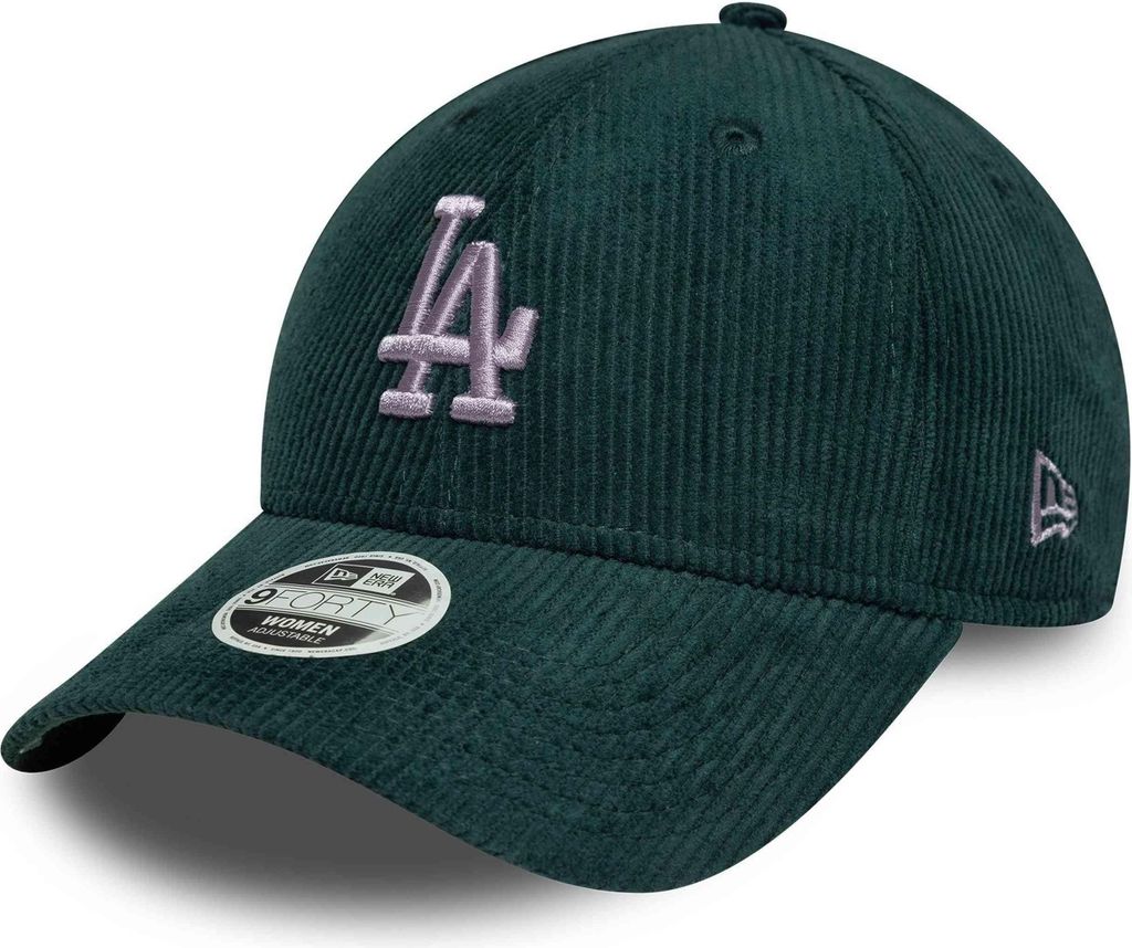 New Era Women MLB 9FORTY Cord Cap Los Angeles Dodgers green Produktbild 